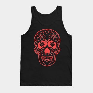 Mexican Skull Dia de los muertos Day of the dead Tank Top